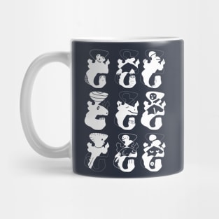 Same Shape But Nine different characters Mug